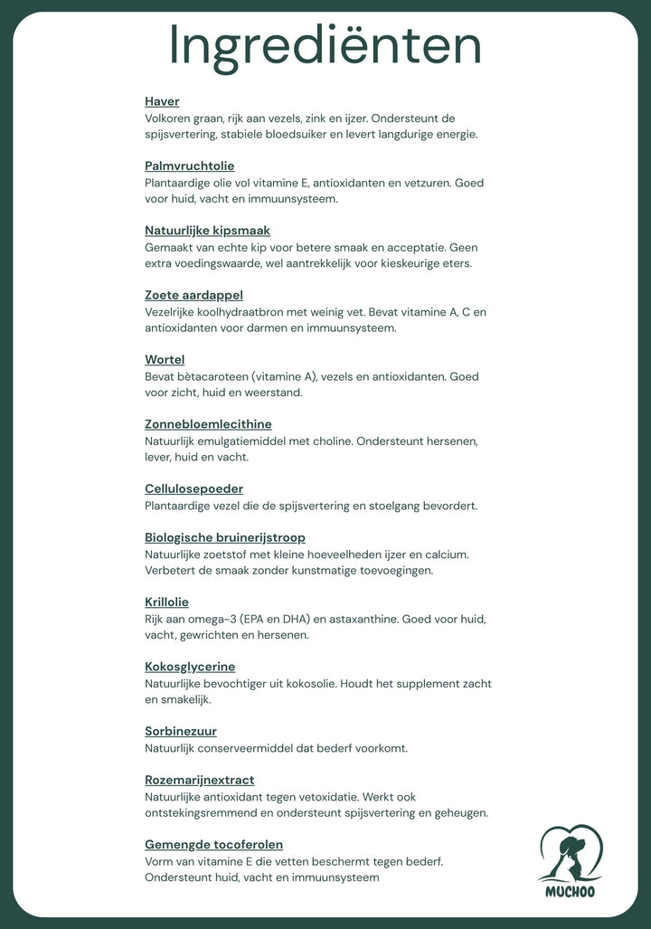 Muchoo 11-in-1 Multivitamine voor honden